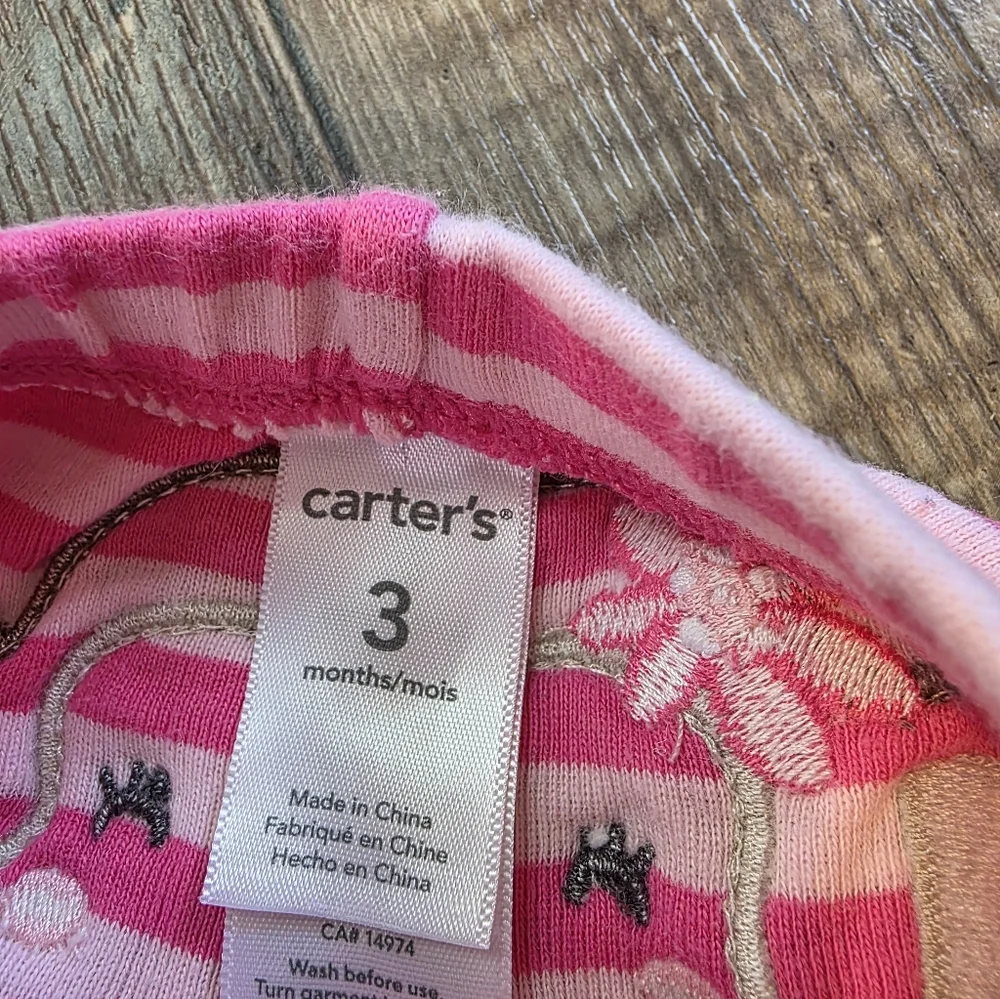 Carter's Pink and White Striped Kids Bottoms